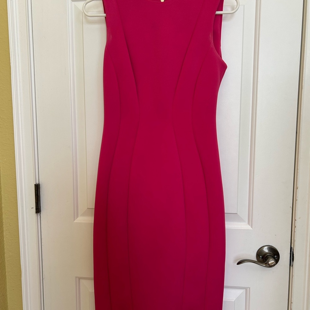 Calvin Klein Fuchsia Midi Dress